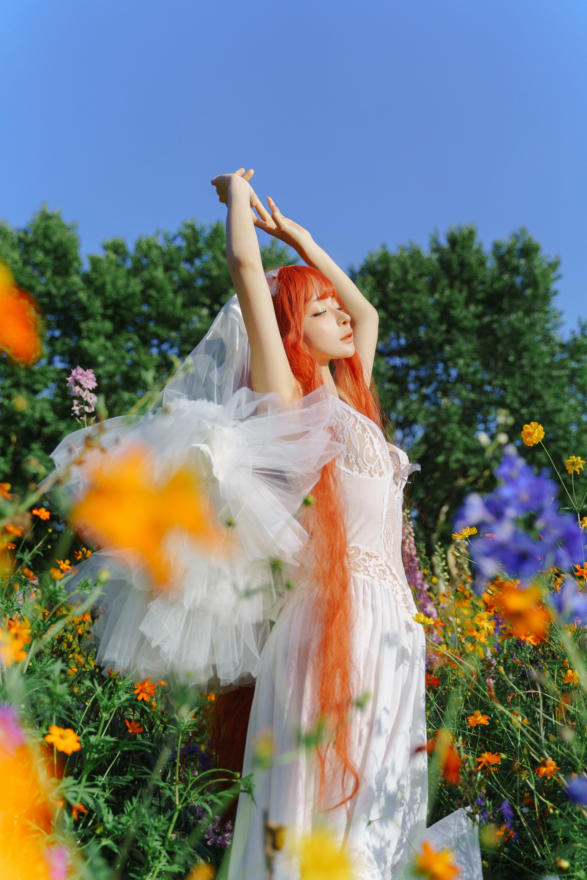 蠢沫沫 – No.396 花丛婚纱 3